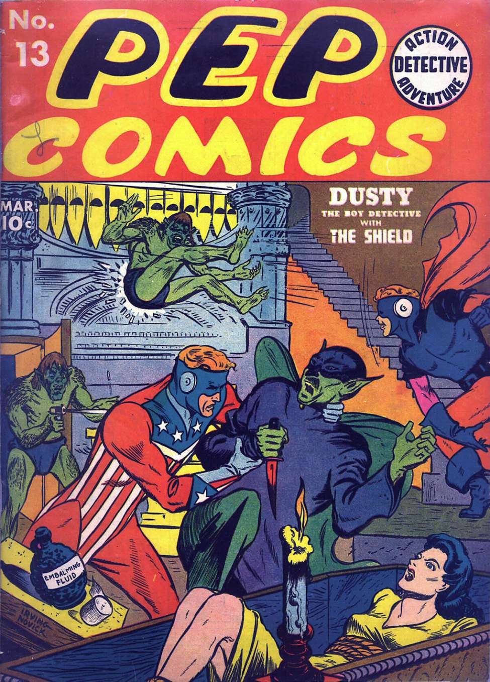 Book Cover For Pep Comics 13