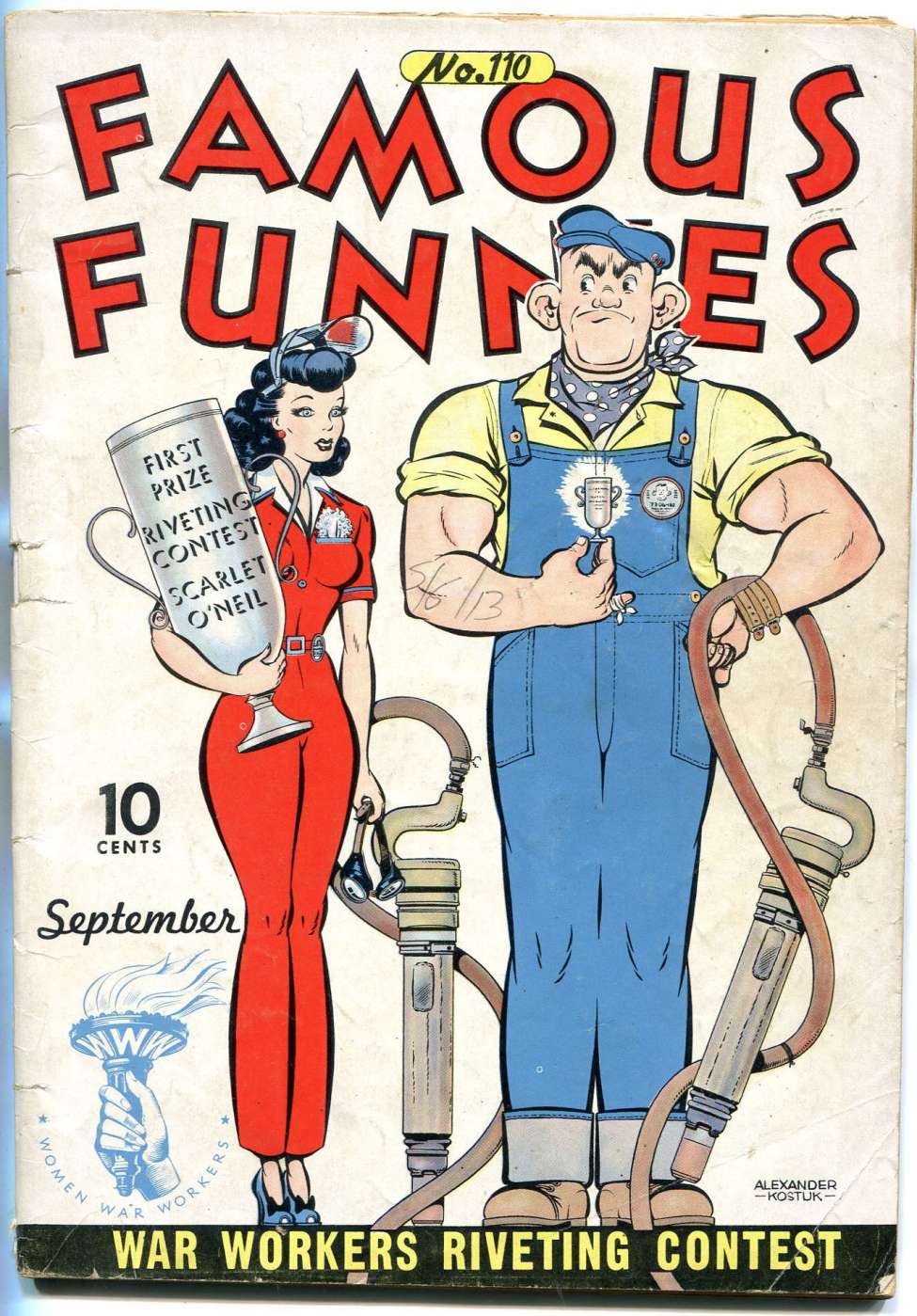 Comic Book Cover For Famous Funnies 110