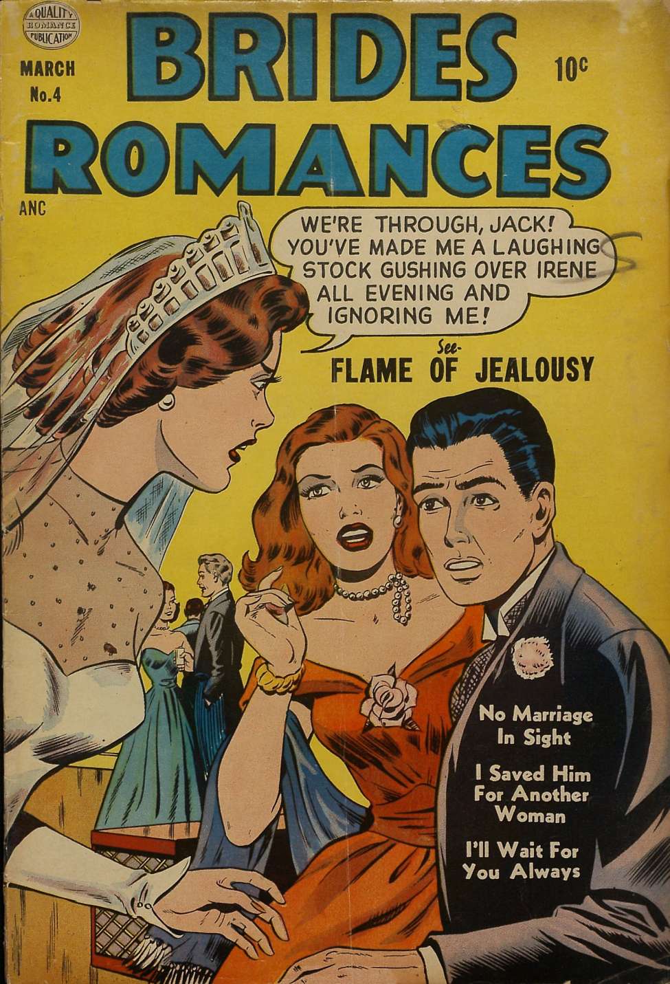 Comic Book Cover For Brides Romances 4