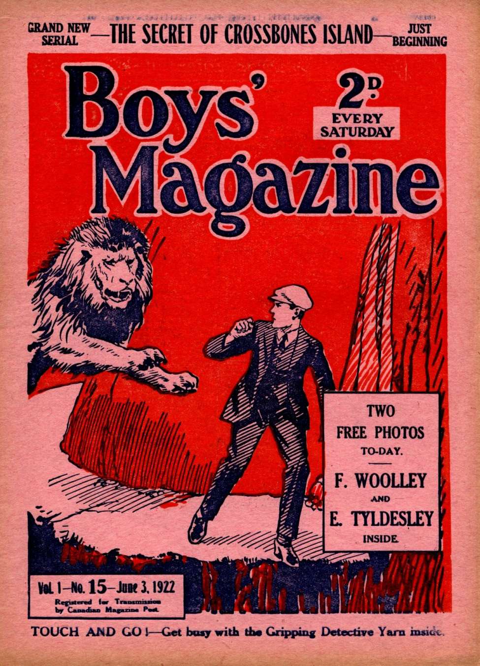 Comic Book Cover For Boys' Magazine 15