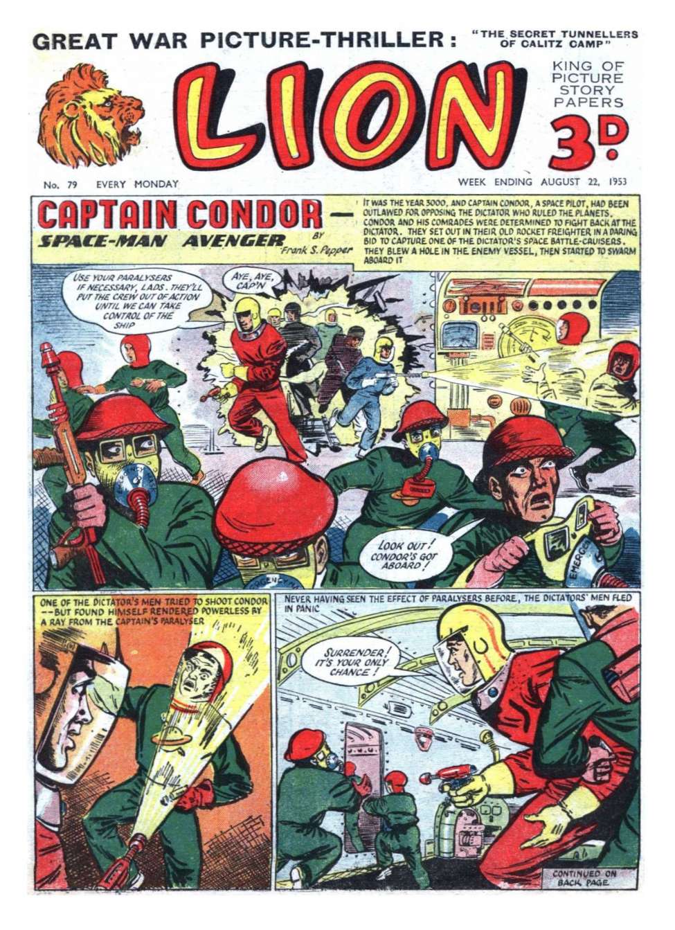 Comic Book Cover For Lion 79