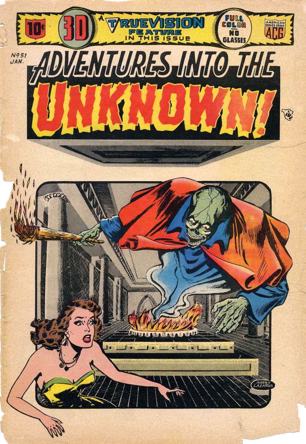 Comic Book Cover For Adventures into the Unknown 51