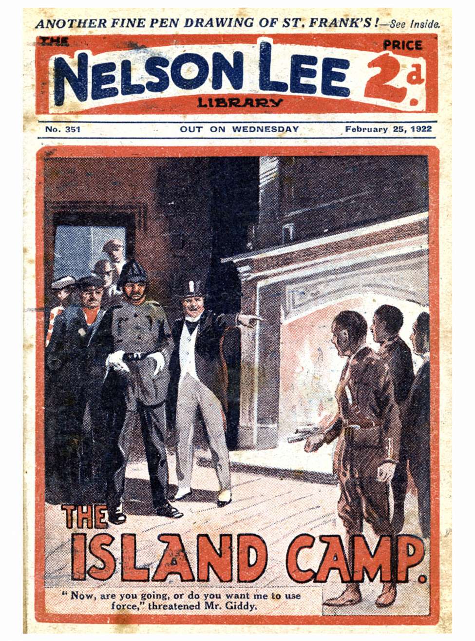 Comic Book Cover For Nelson Lee Library s1 351 - The Island Camp