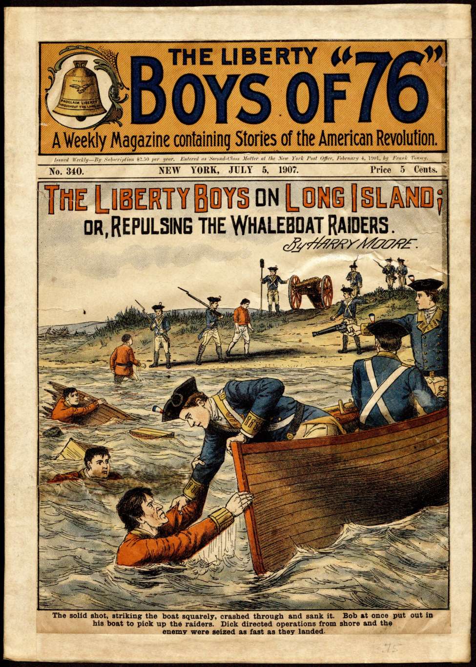Book Cover For The Liberty Boys of 76 340 - The Liberty Boys on Long Island