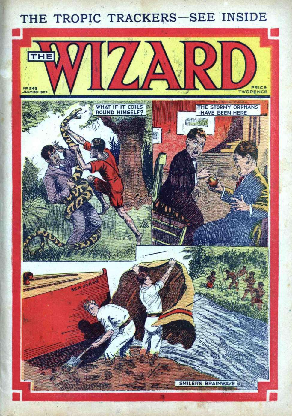 Comic Book Cover For The Wizard 243
