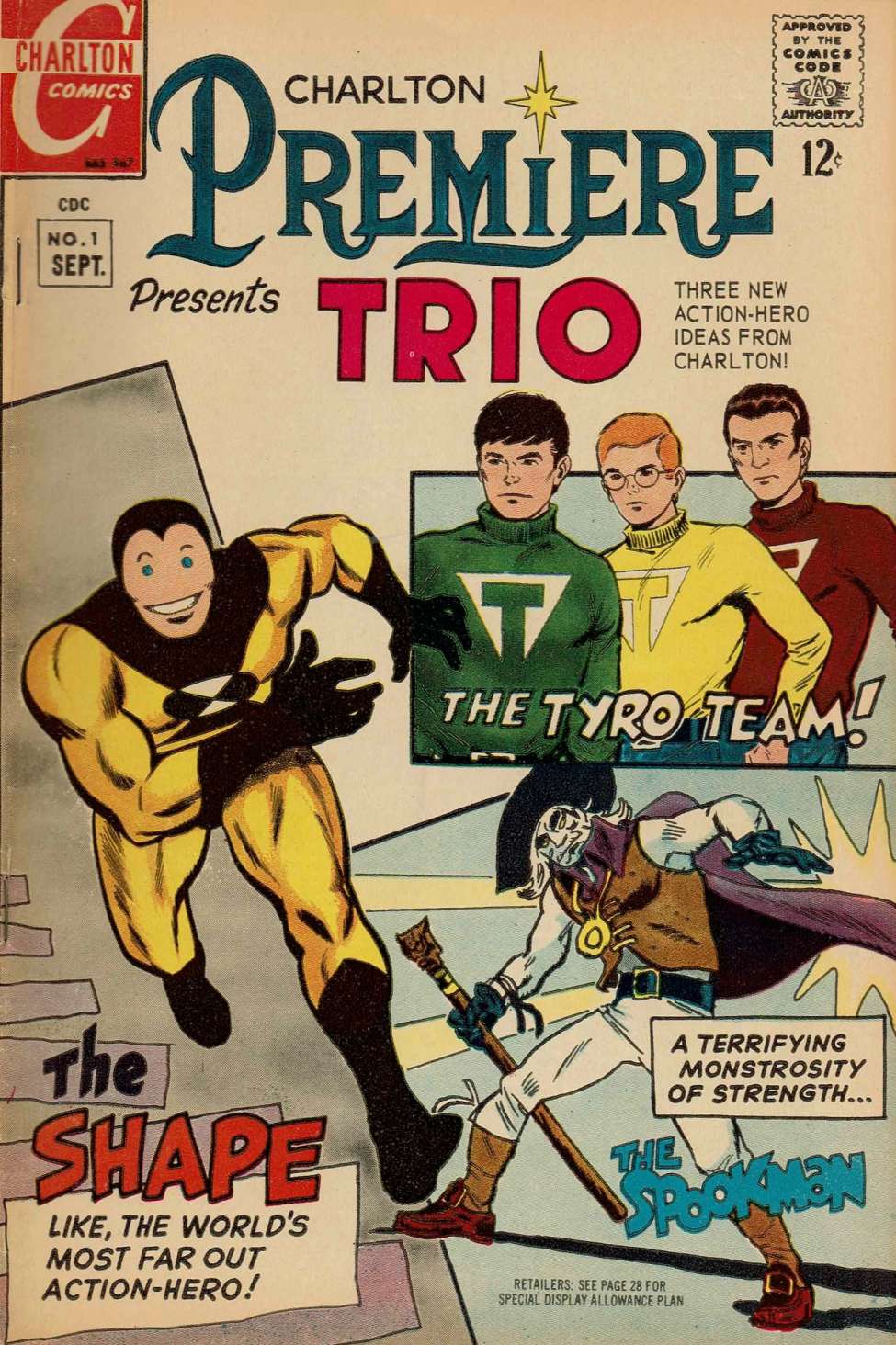 Comic Book Cover For Charlton Premiere 1 - Trio