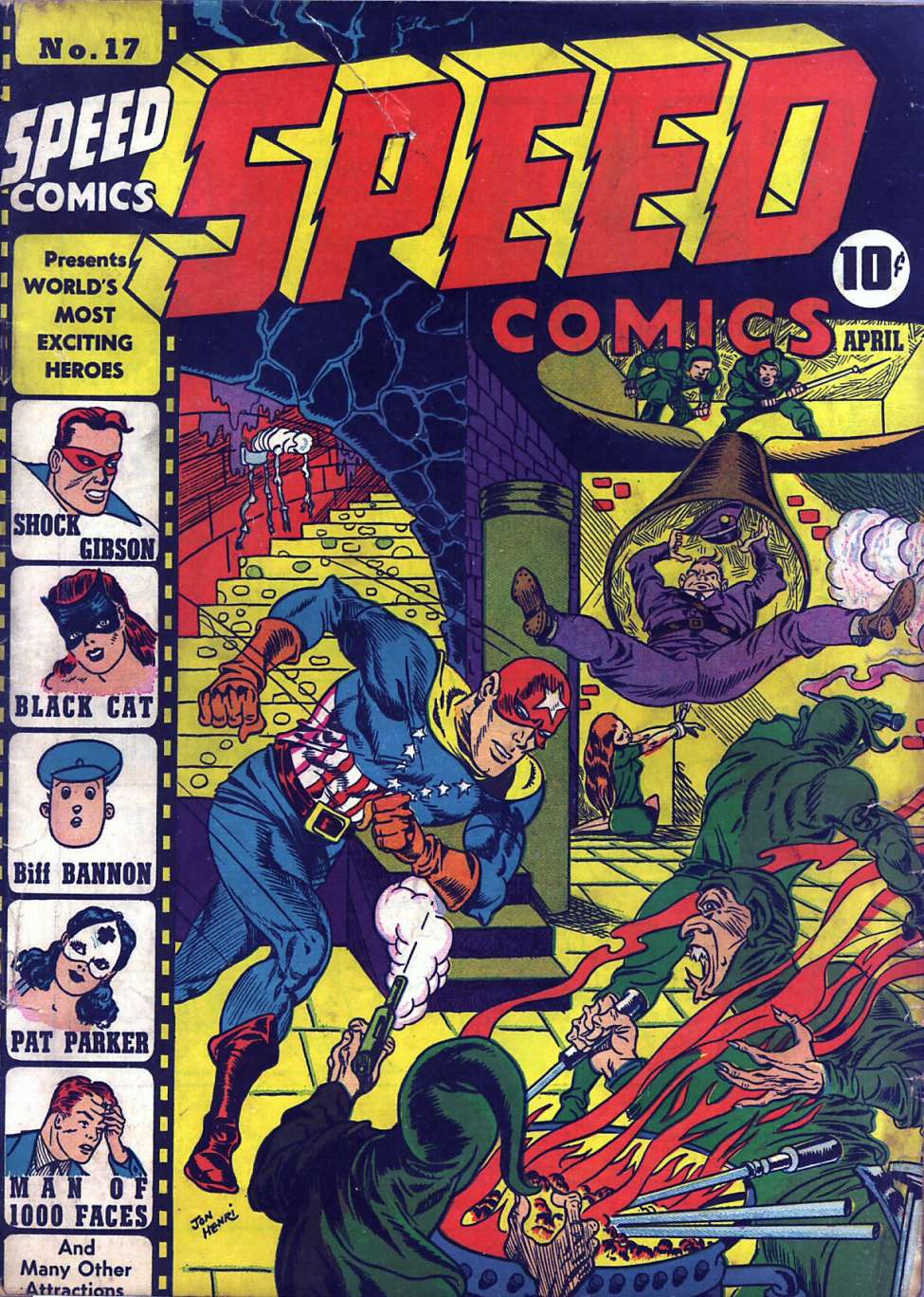 Book Cover For Speed Comics 17