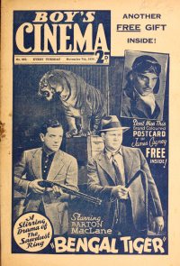 Large Thumbnail For Boy's Cinema 882 - Bengal Tiger - Barton MacLane