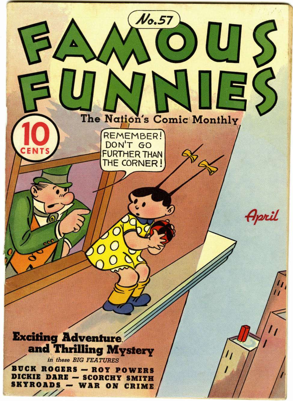 Comic Book Cover For Famous Funnies 57