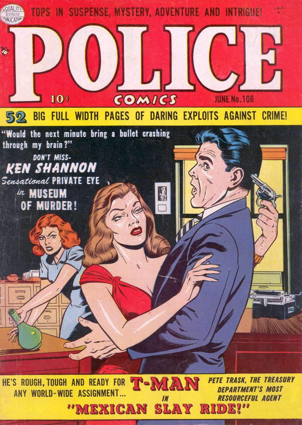 Comic Book Cover For Police Comics 106