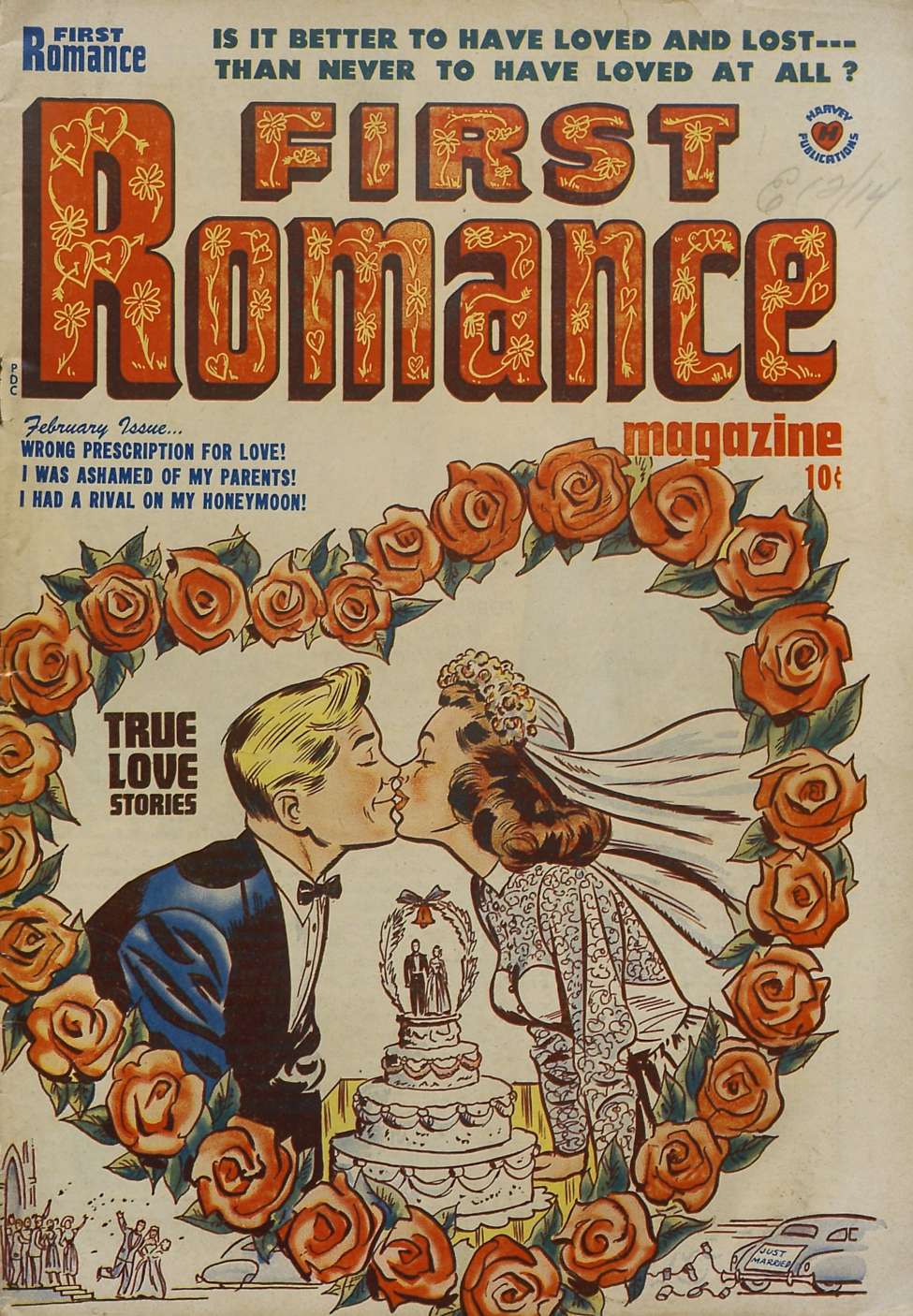 Comic Book Cover For First Romance Magazine 4