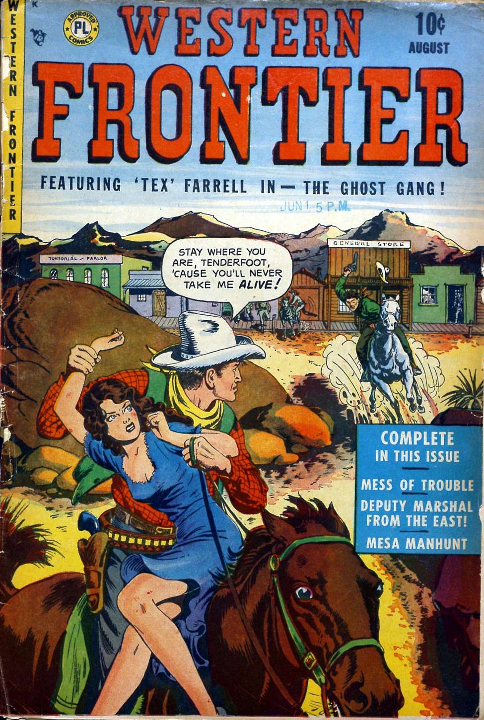 Comic Book Cover For Western Frontier 2