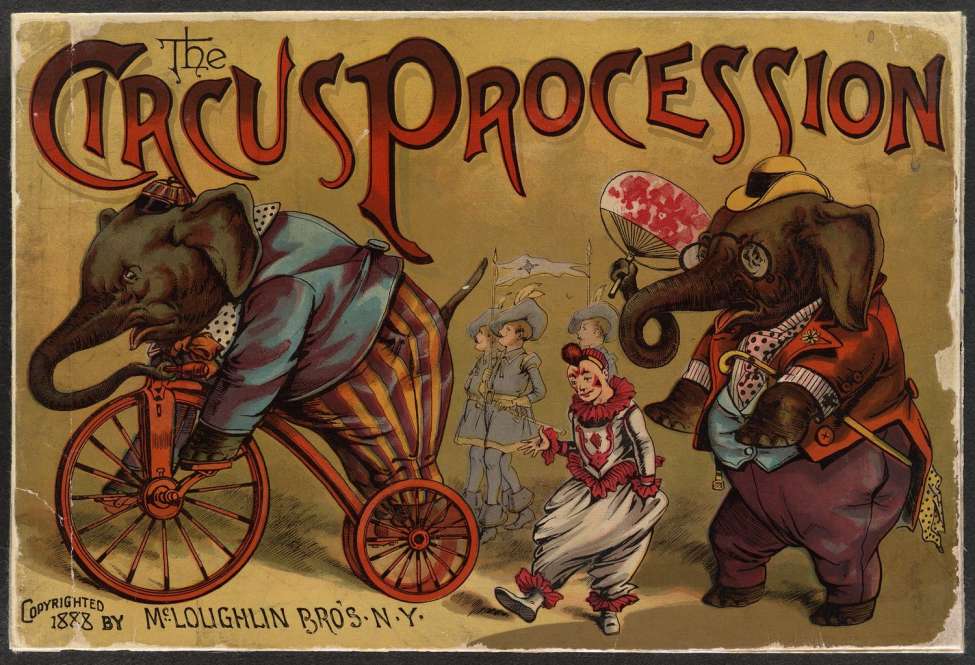 Book Cover For Circus Procession