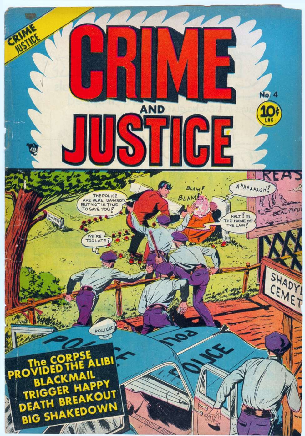 Comic Book Cover For Crime And Justice 4
