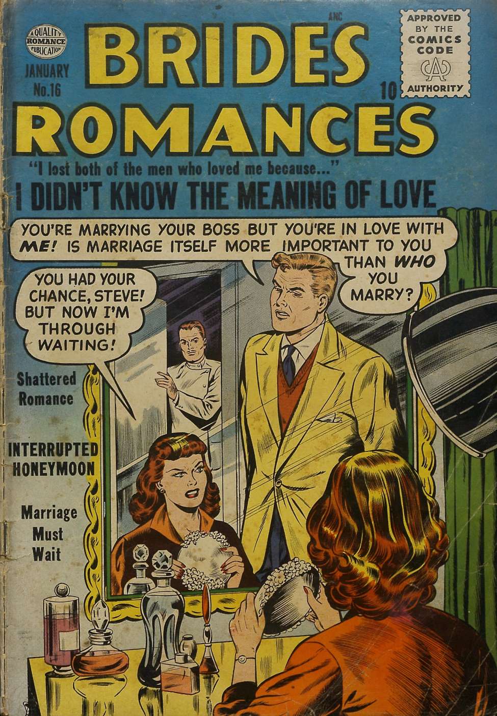 Comic Book Cover For Brides Romances 16