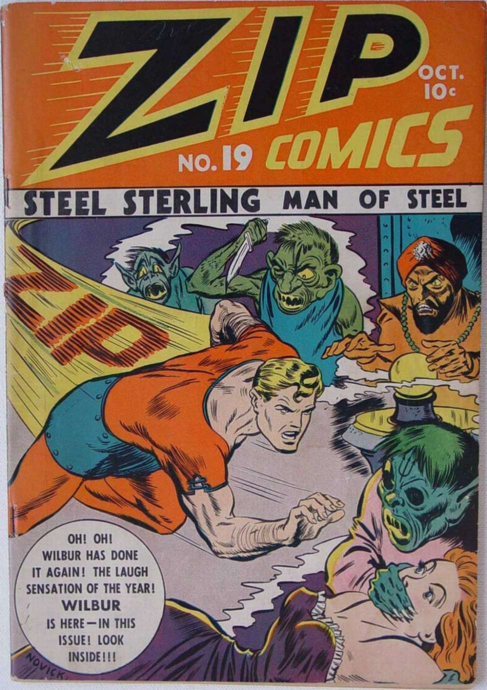 Comic Book Cover For Zip Comics 19