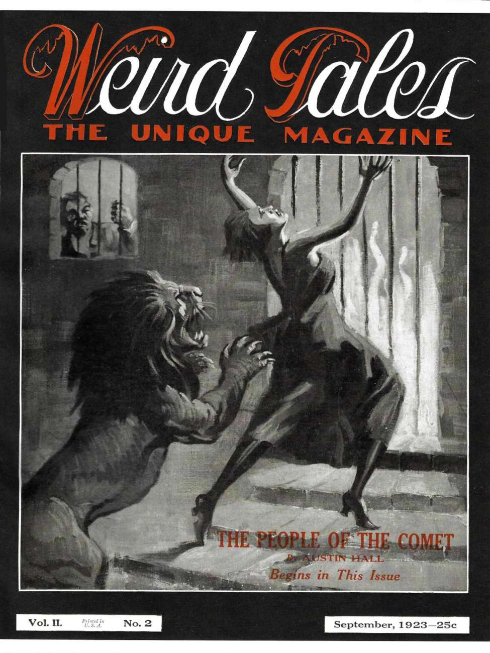 Book Cover For Weird Tales v2 2 - The People Of The Comet - Austin Hall