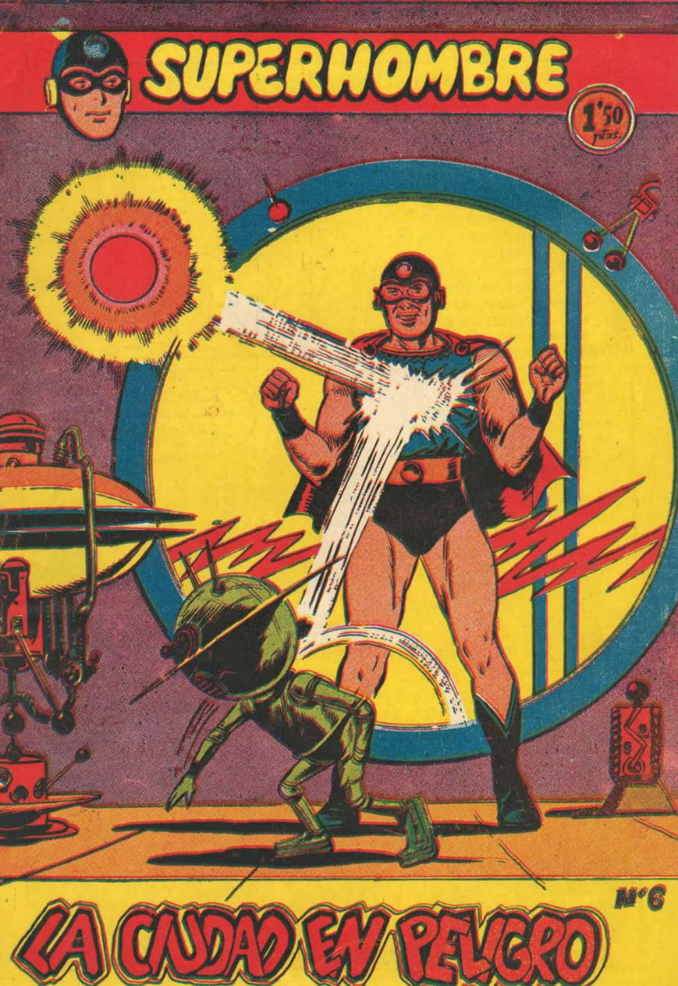 Comic Book Cover For SuperHombre 6 La ciudad en peligro