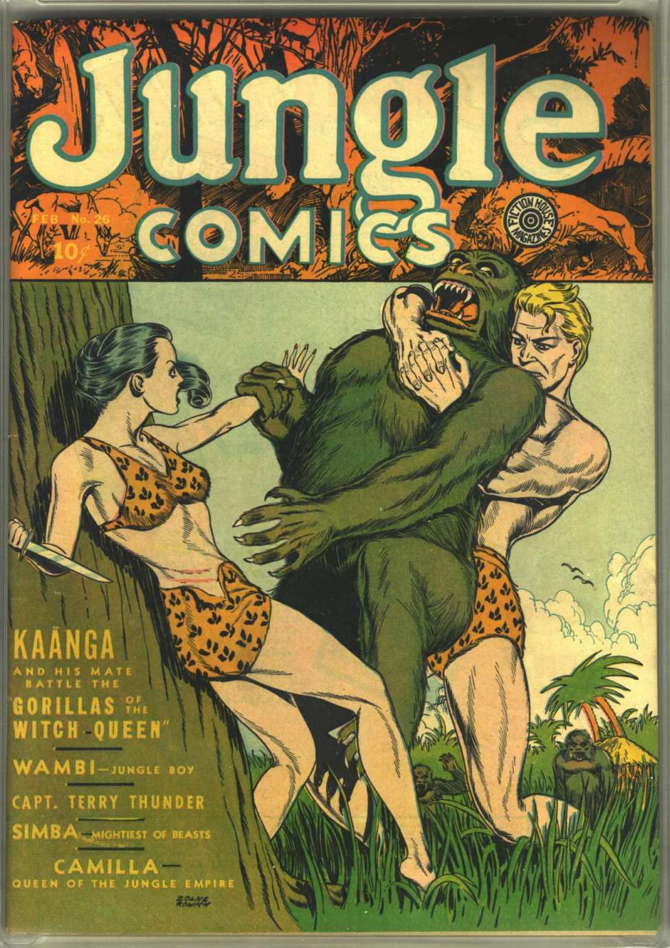Comic Book Cover For Jungle Comics 26