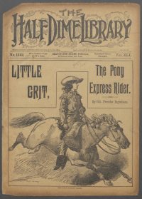 Large Thumbnail For Beadle's Half Dime Library 1042 - Little Grit, the Wild Rider