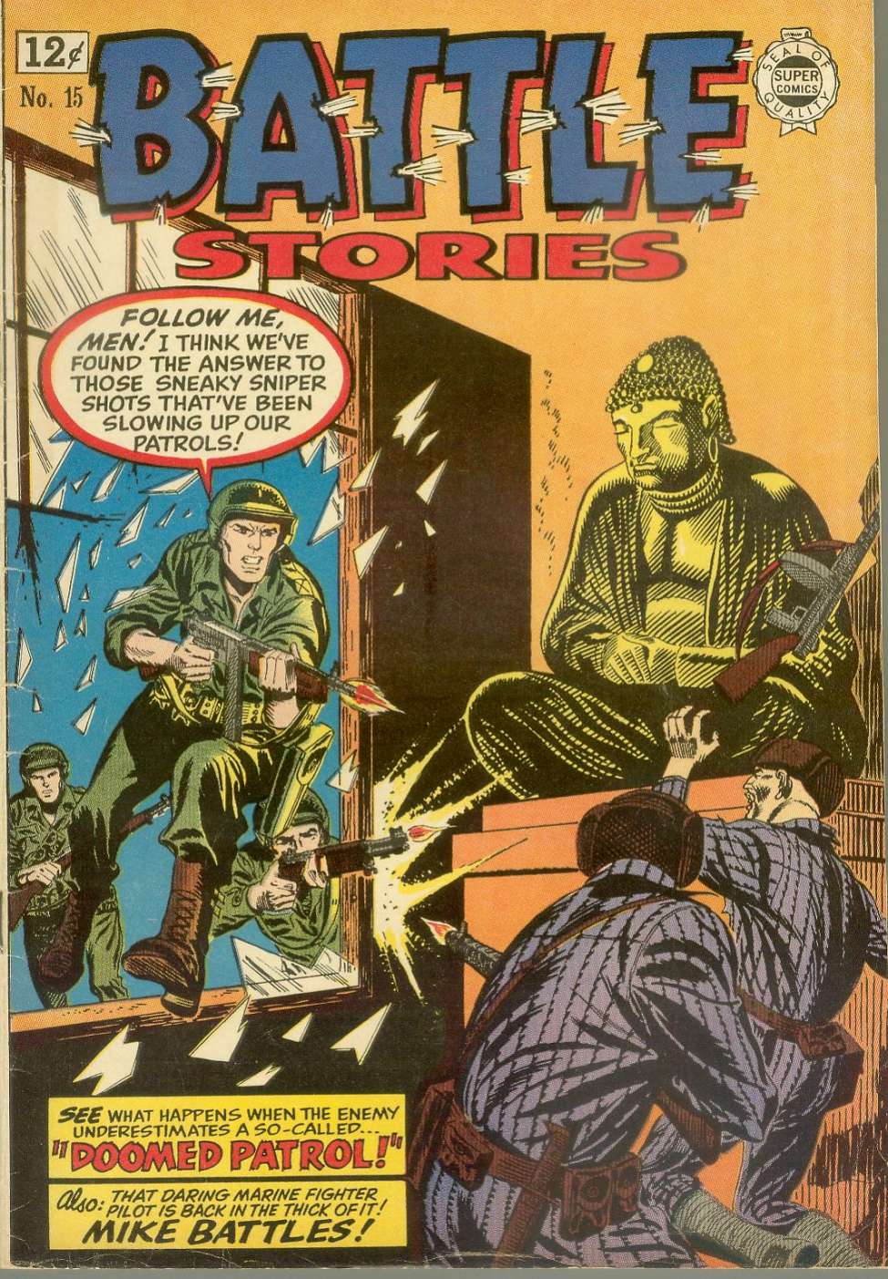 Comic Book Cover For Battle Stories 15
