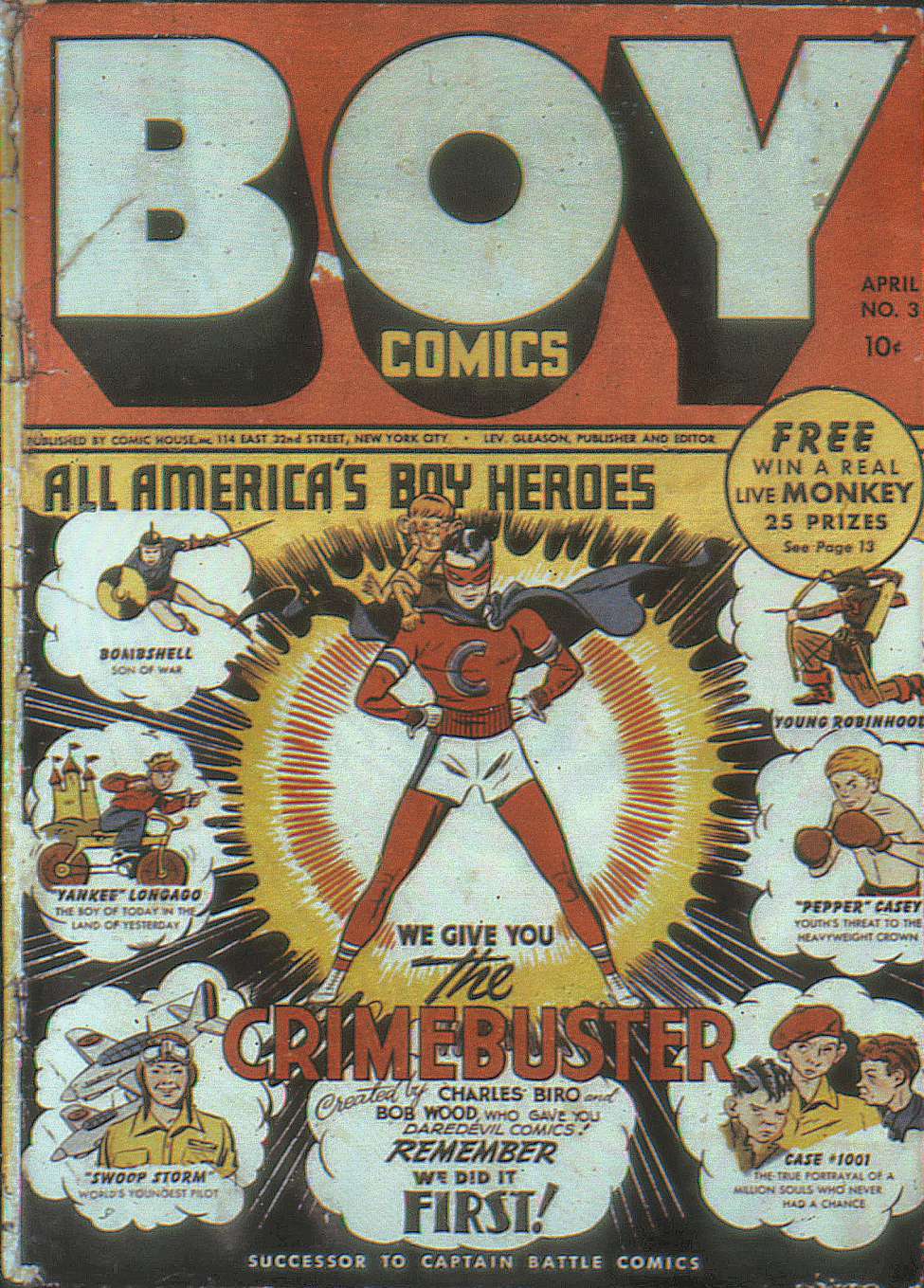 Comic Book Cover For Boy Comics 3 (fiche)