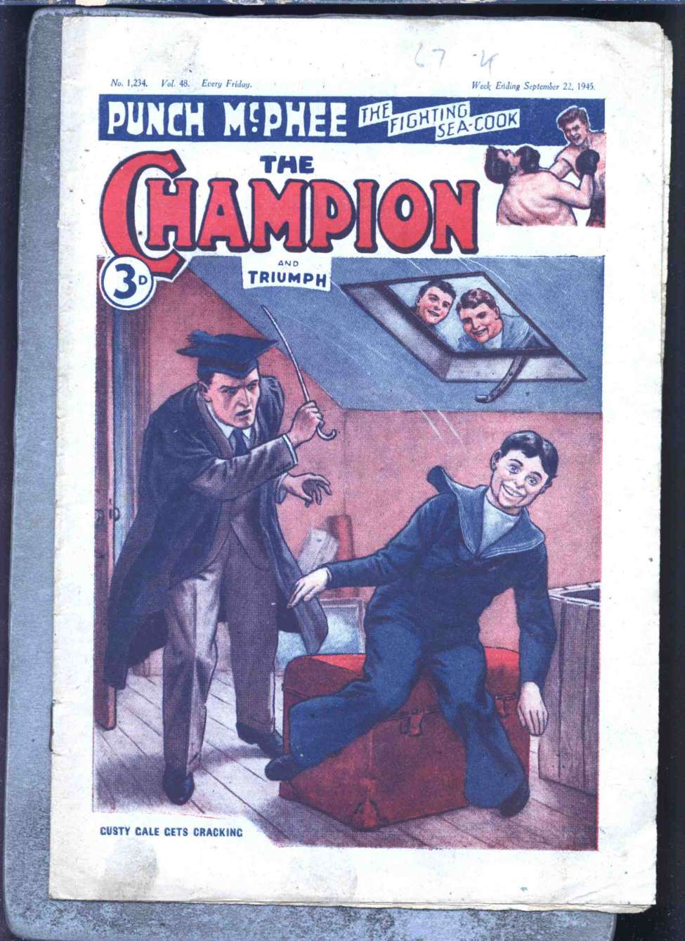 Comic Book Cover For The Champion 1234