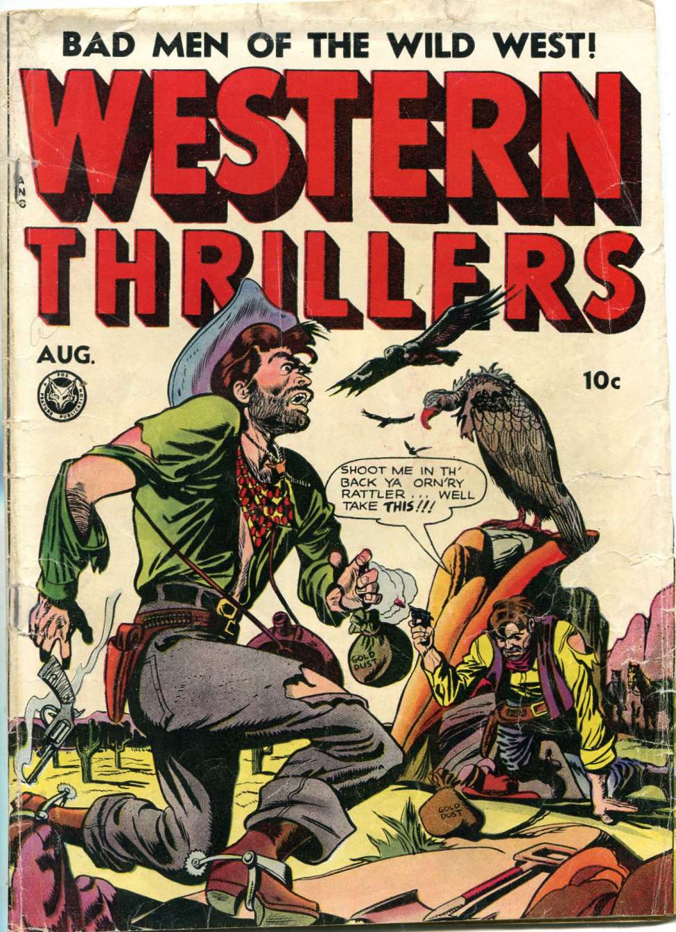 Comic Book Cover For Western Thrillers 1