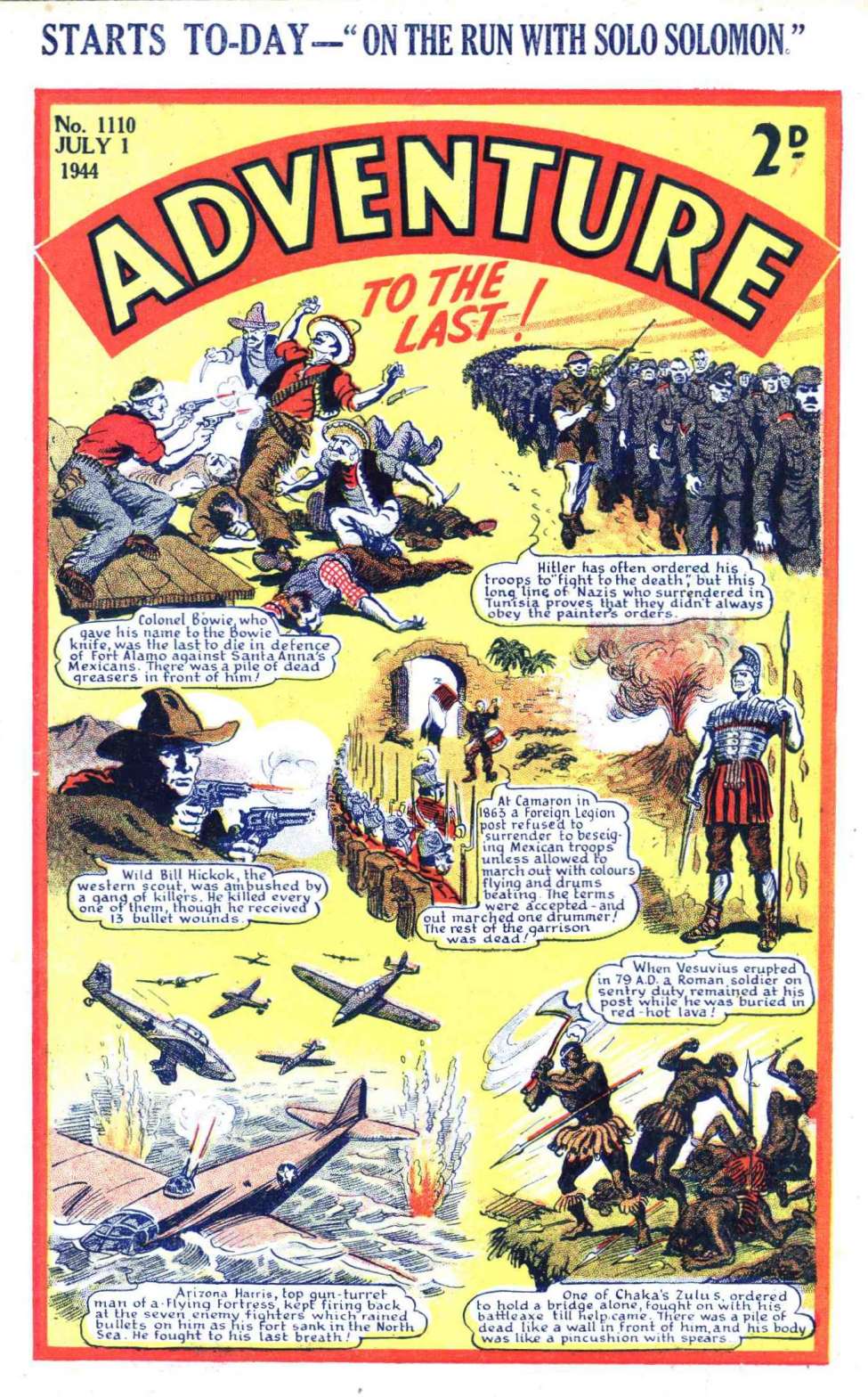 Comic Book Cover For Adventure 1110