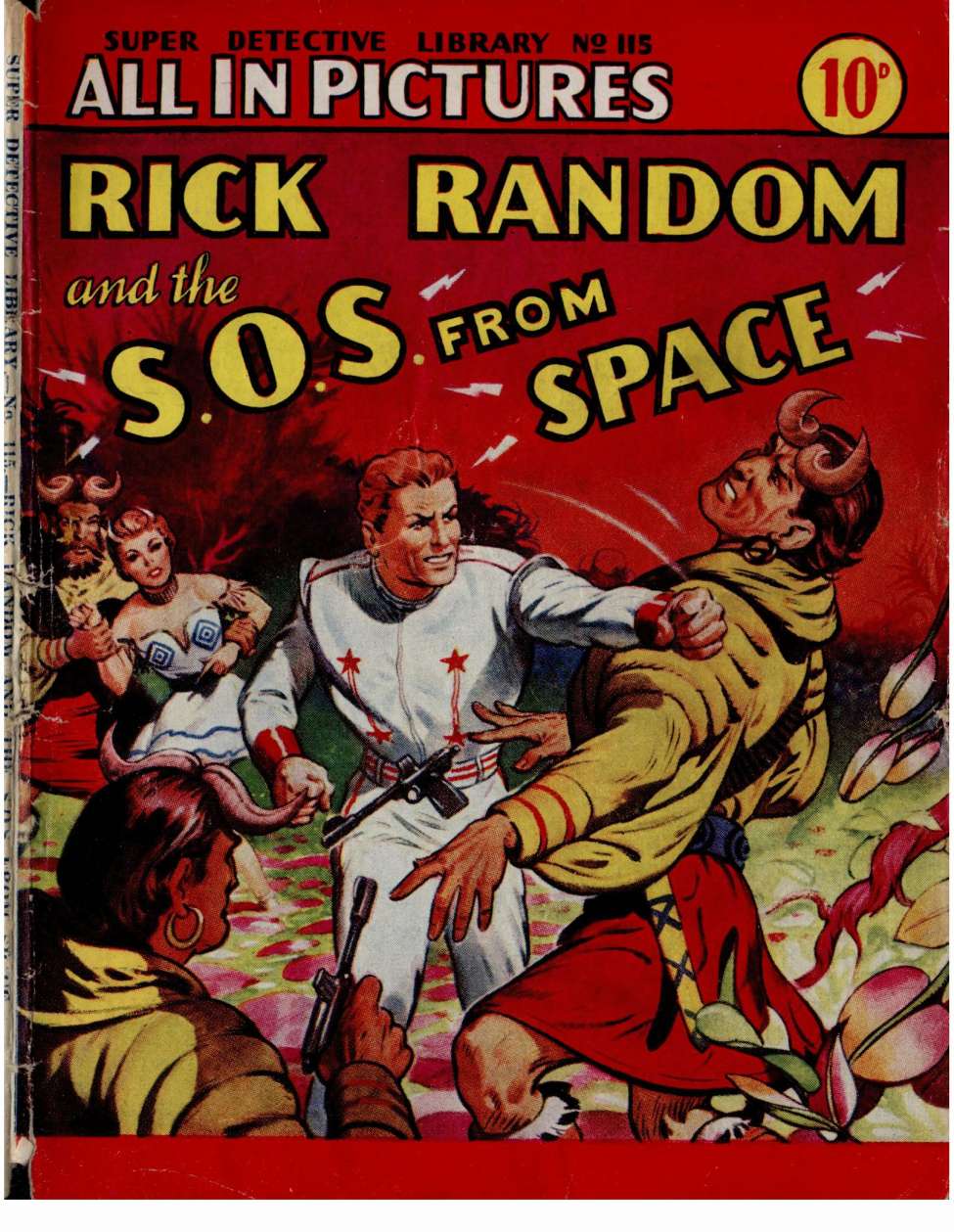 Comic Book Cover For Super Detective Library 115 - The S.O.S. from Space