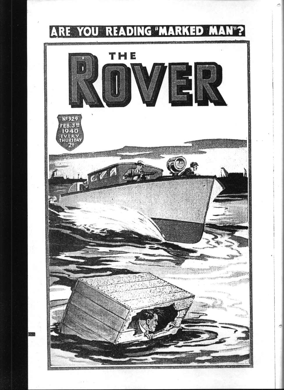 Comic Book Cover For The Rover 929