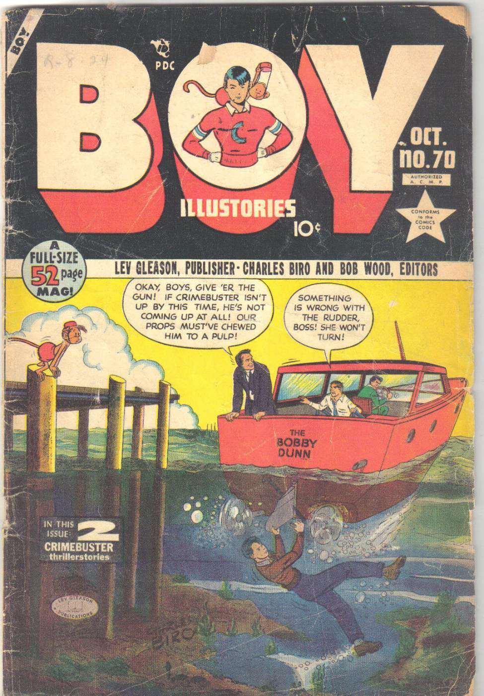 Comic Book Cover For Boy Comics 70
