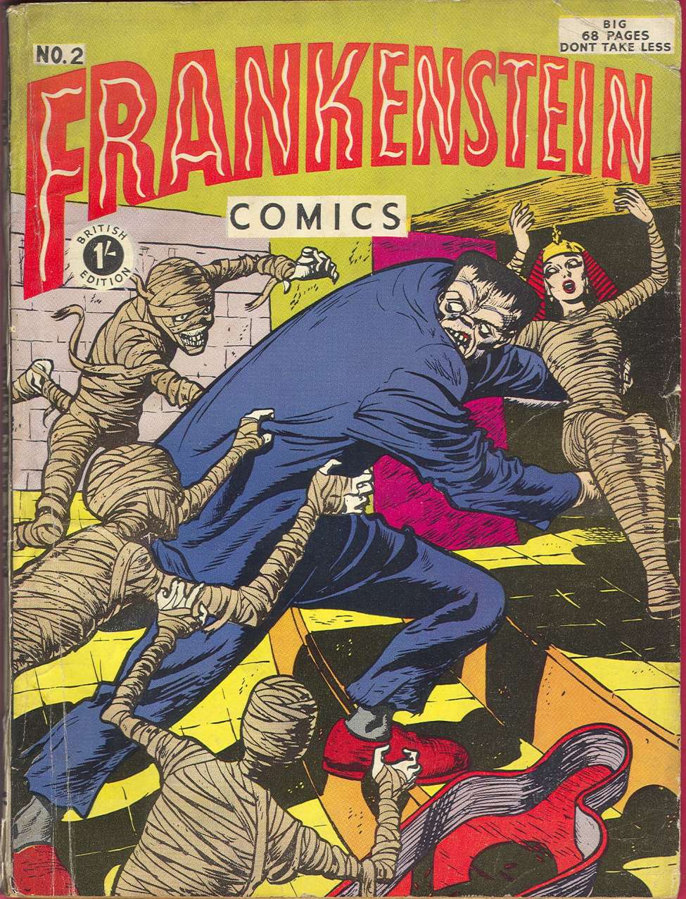 Comic Book Cover For Frankenstein 2