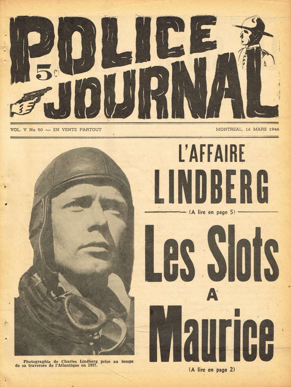 Book Cover For Police Journal v5 50 - L'affaire Lindberg