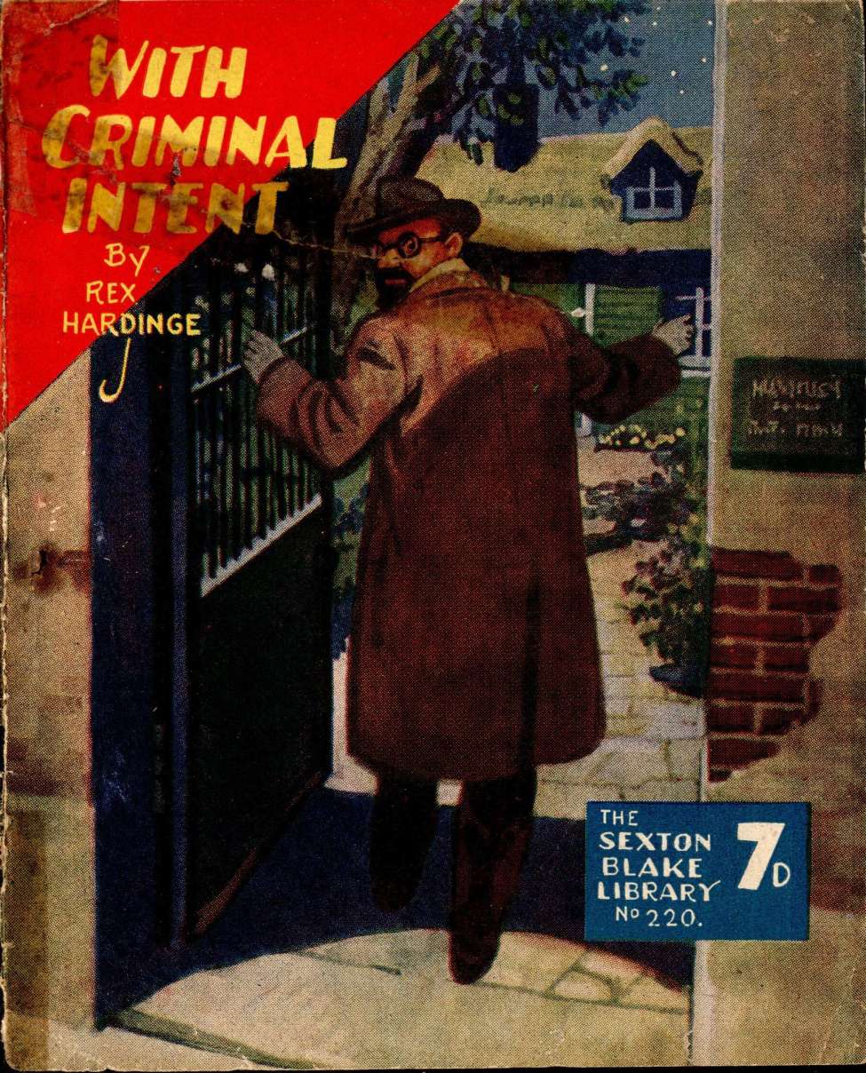 Book Cover For Sexton Blake Library S3 220 - With Criminal Intent
