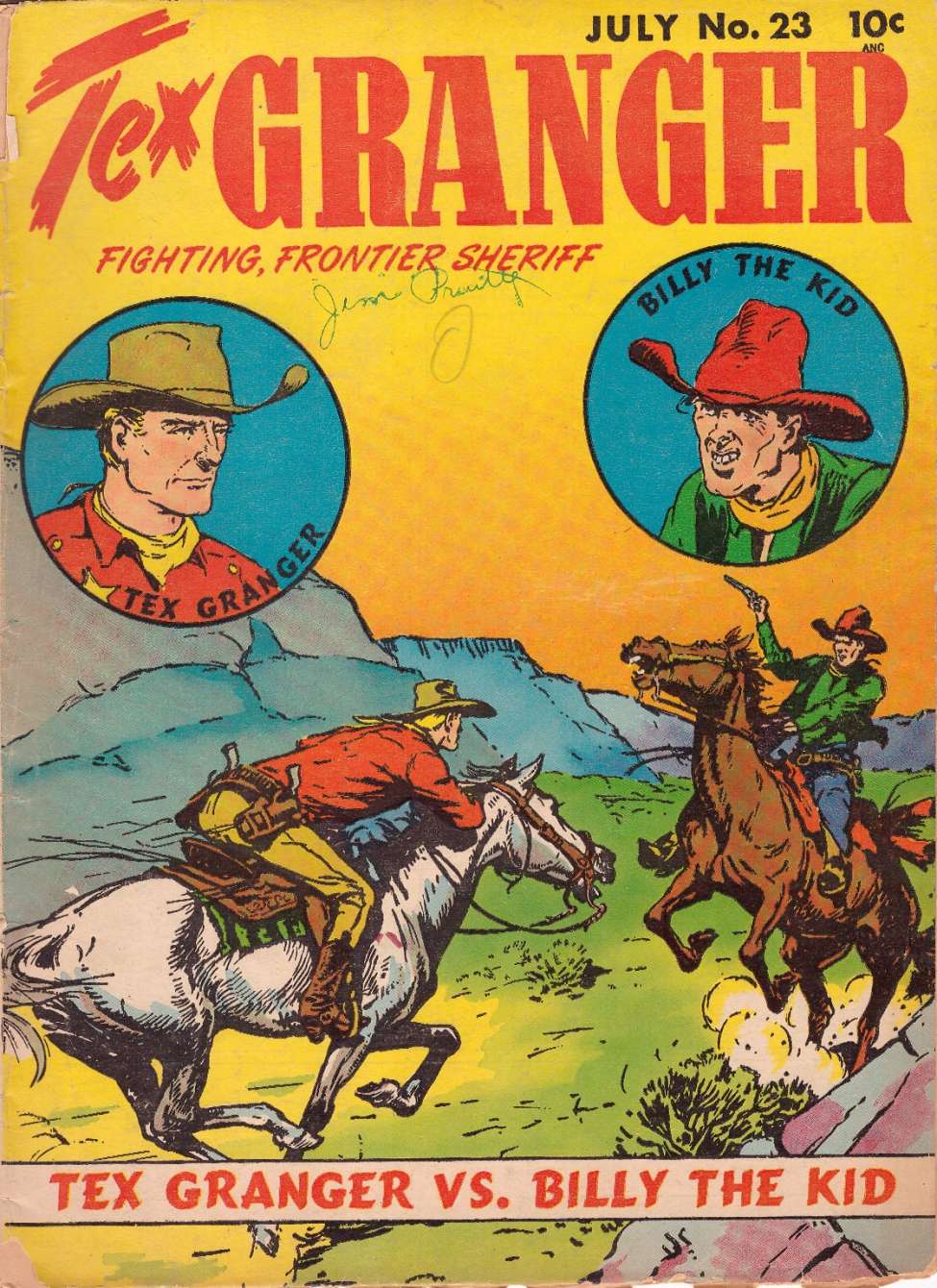 Comic Book Cover For Tex Granger 23