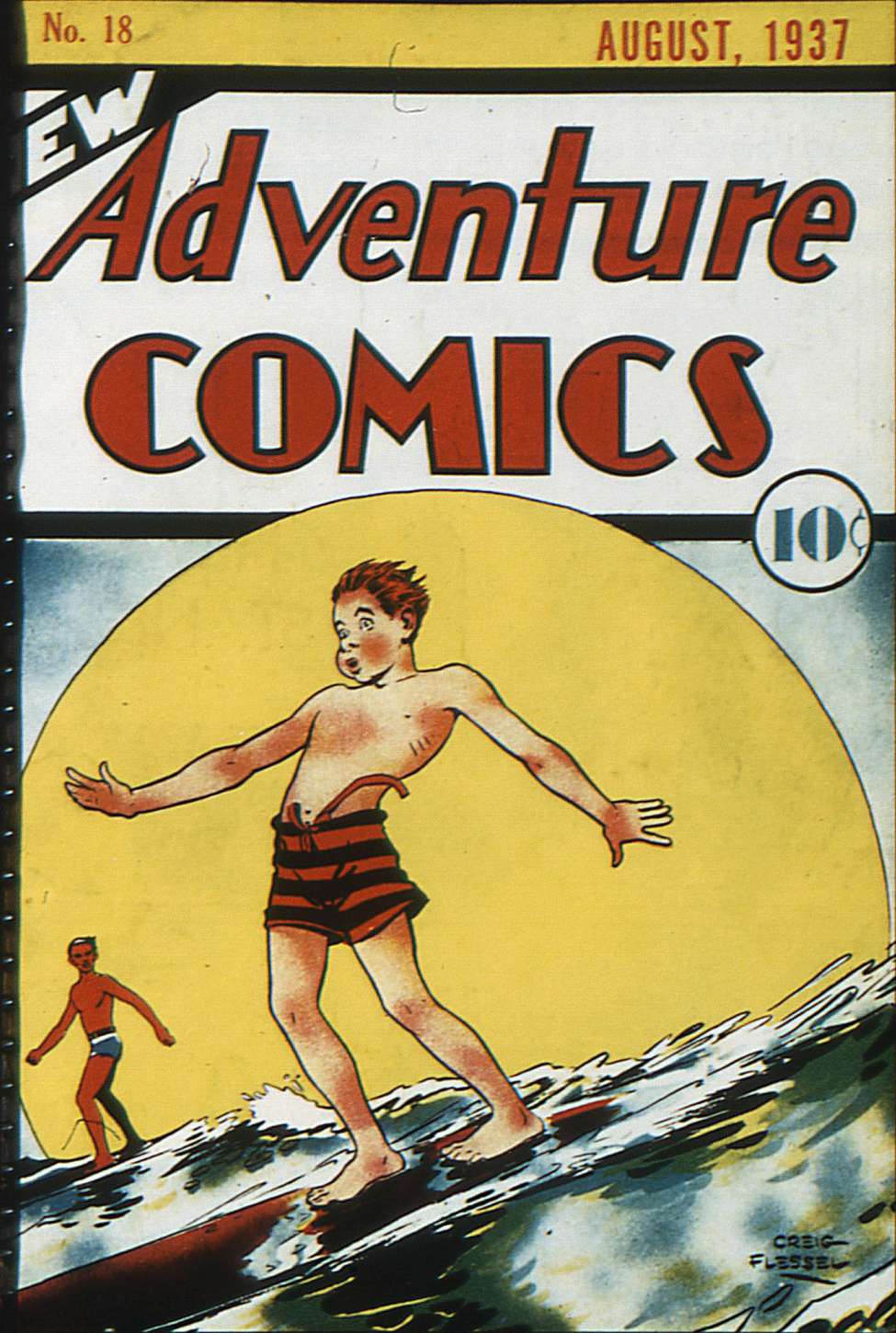 Comic Book Cover For New Adventure Comics 18 (fiche)