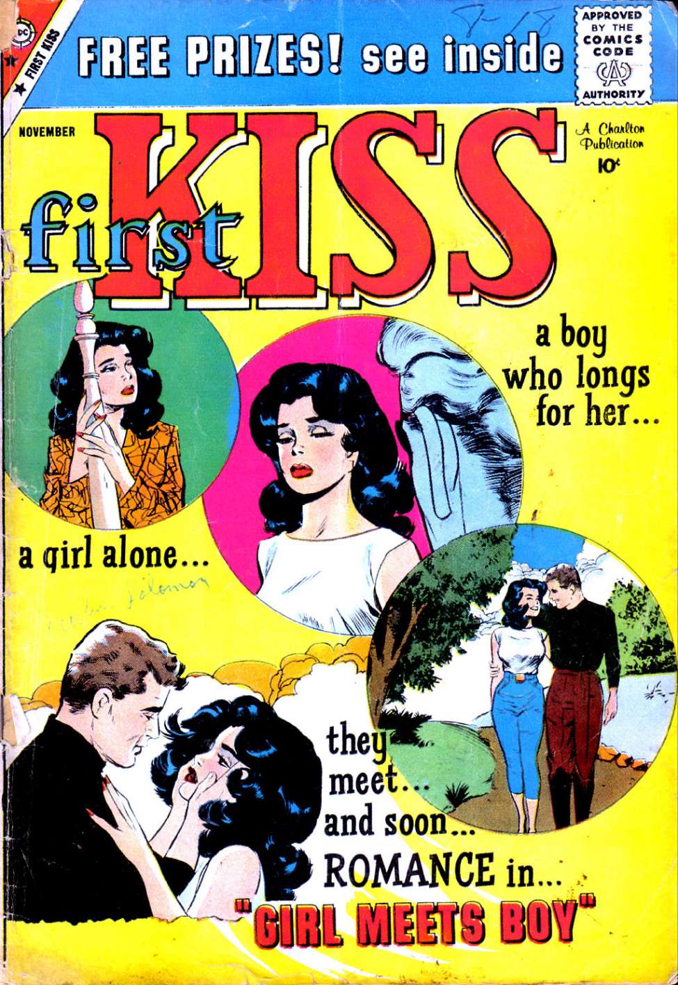 Comic Book Cover For First Kiss 11
