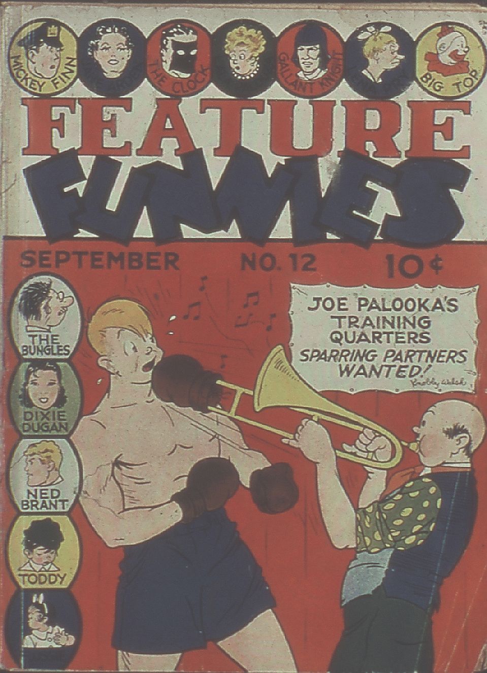 Comic Book Cover For Feature Funnies 12 (fiche)