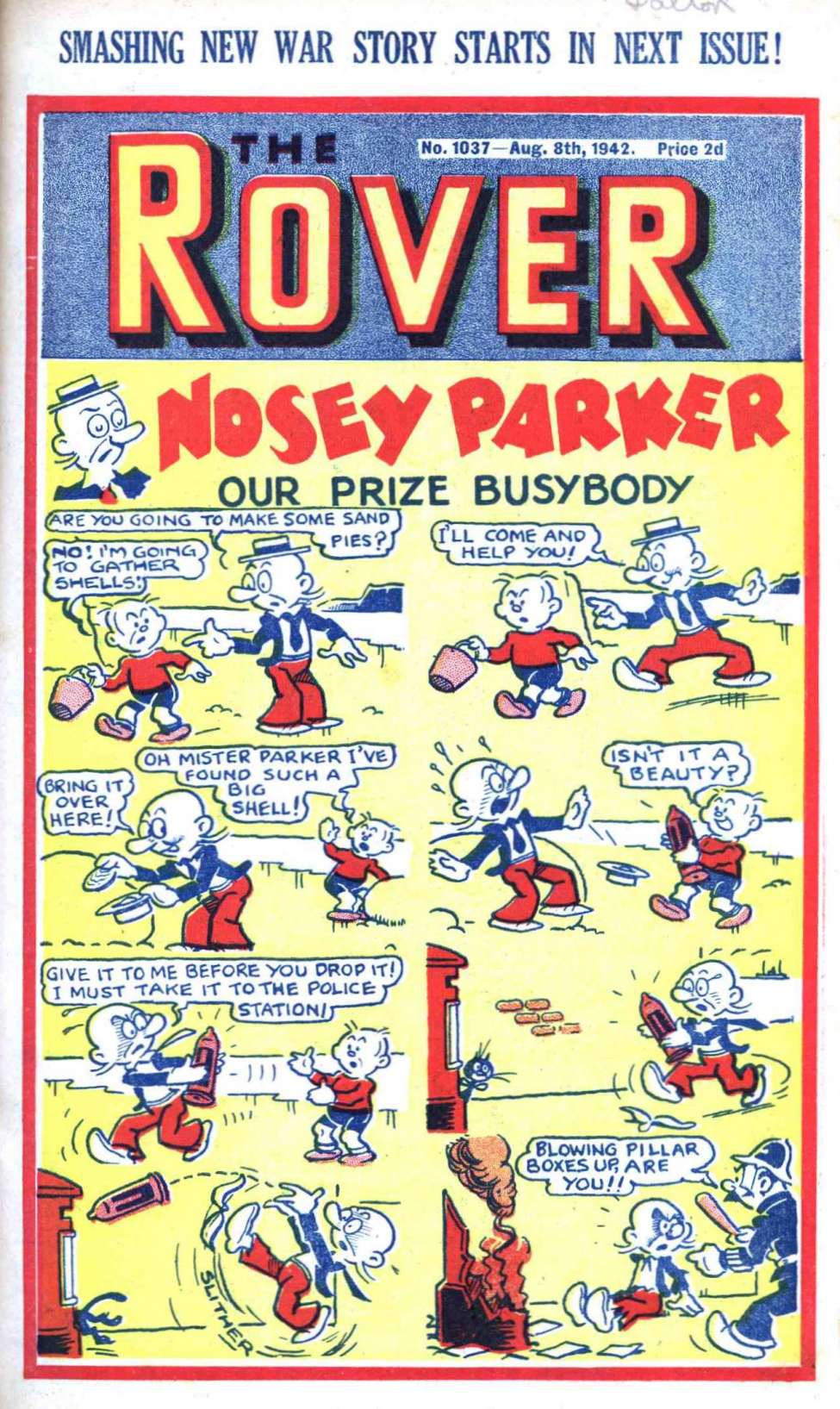 Comic Book Cover For The Rover 1037