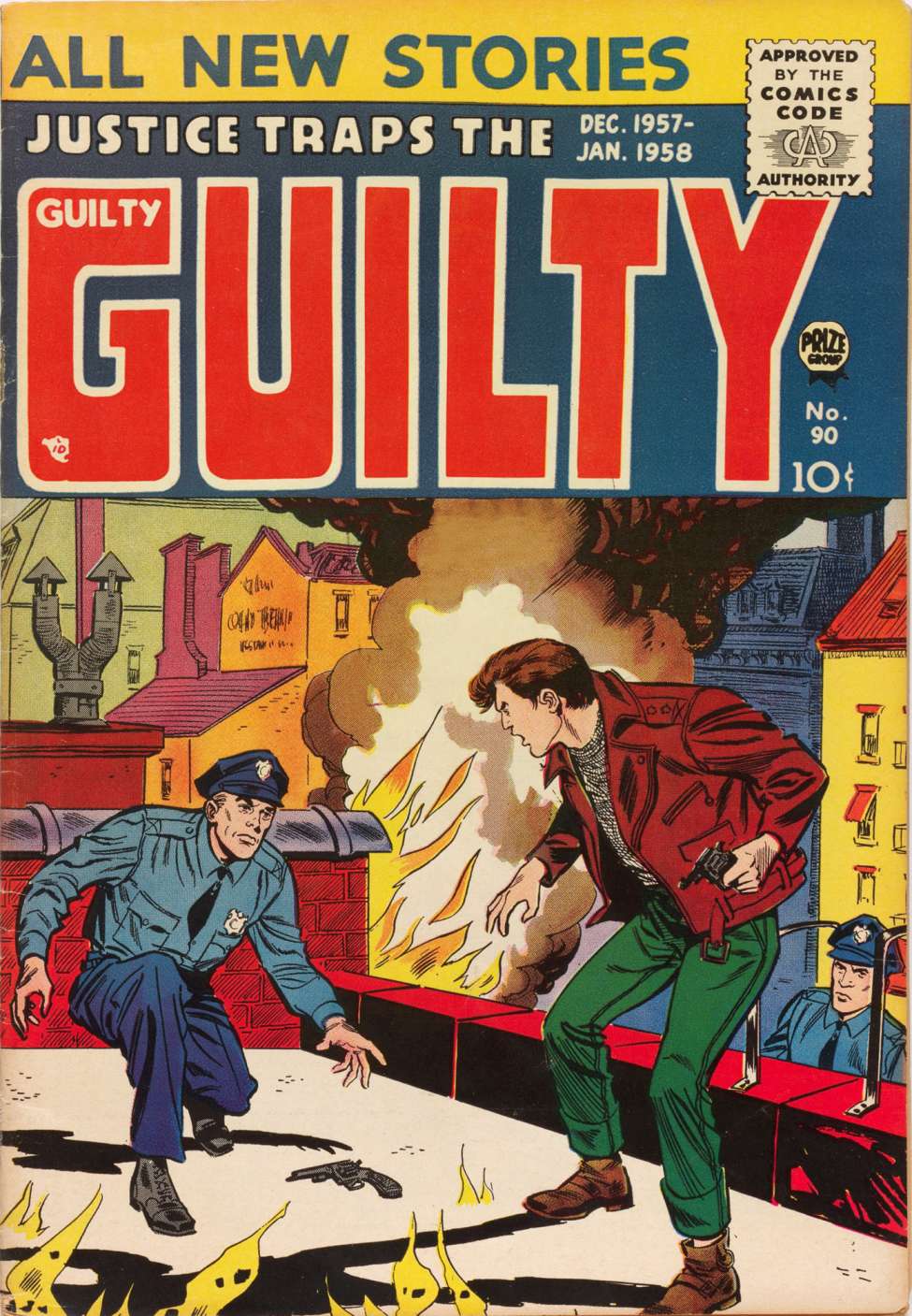 Comic Book Cover For Justice Traps the Guilty 90 (alt)