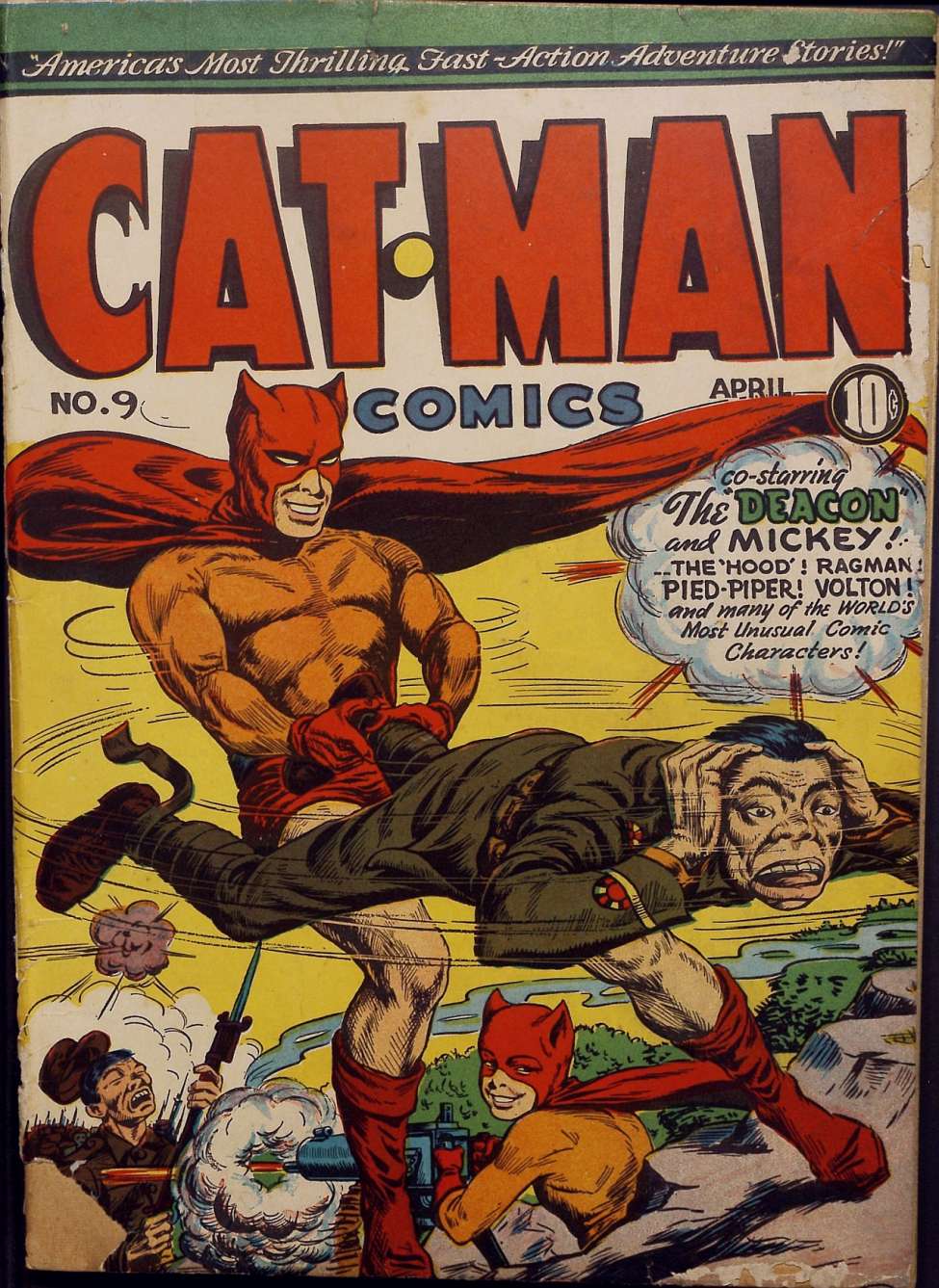 Book Cover For Cat-Man Comics 9