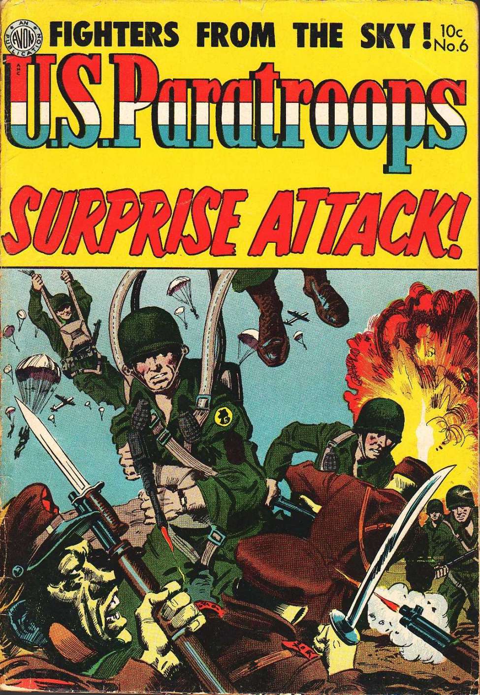 Comic Book Cover For U.S. Paratroops 6
