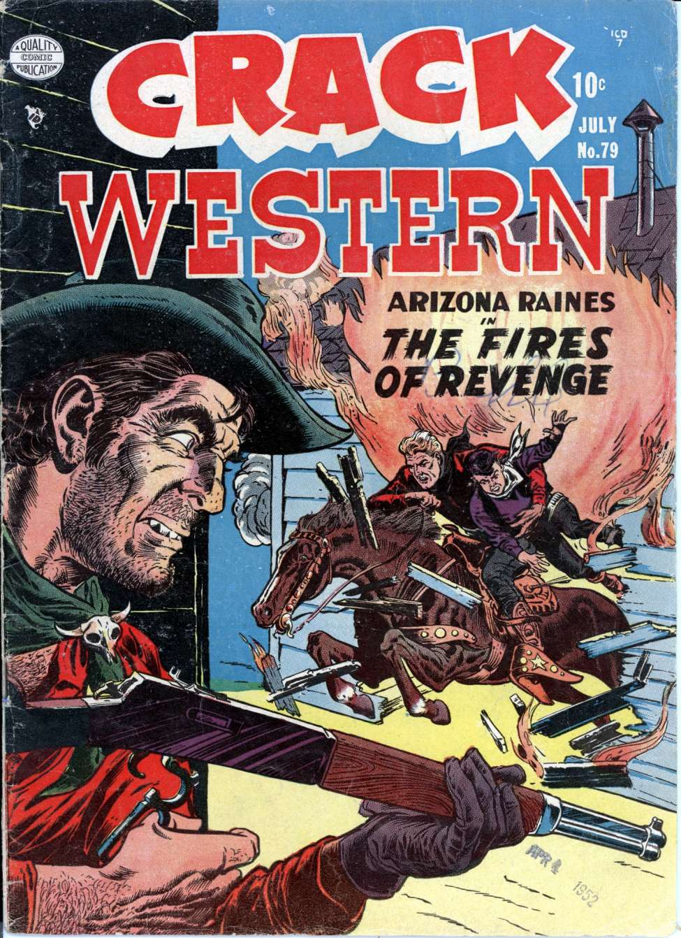 Comic Book Cover For Crack Western 79 (alt) - Version 2