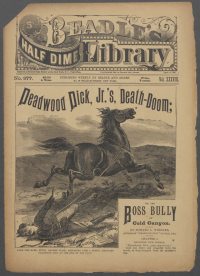 Large Thumbnail For Beadle's Half Dime Library 977 - Deadwood Dick Jr.'s Death-Doom