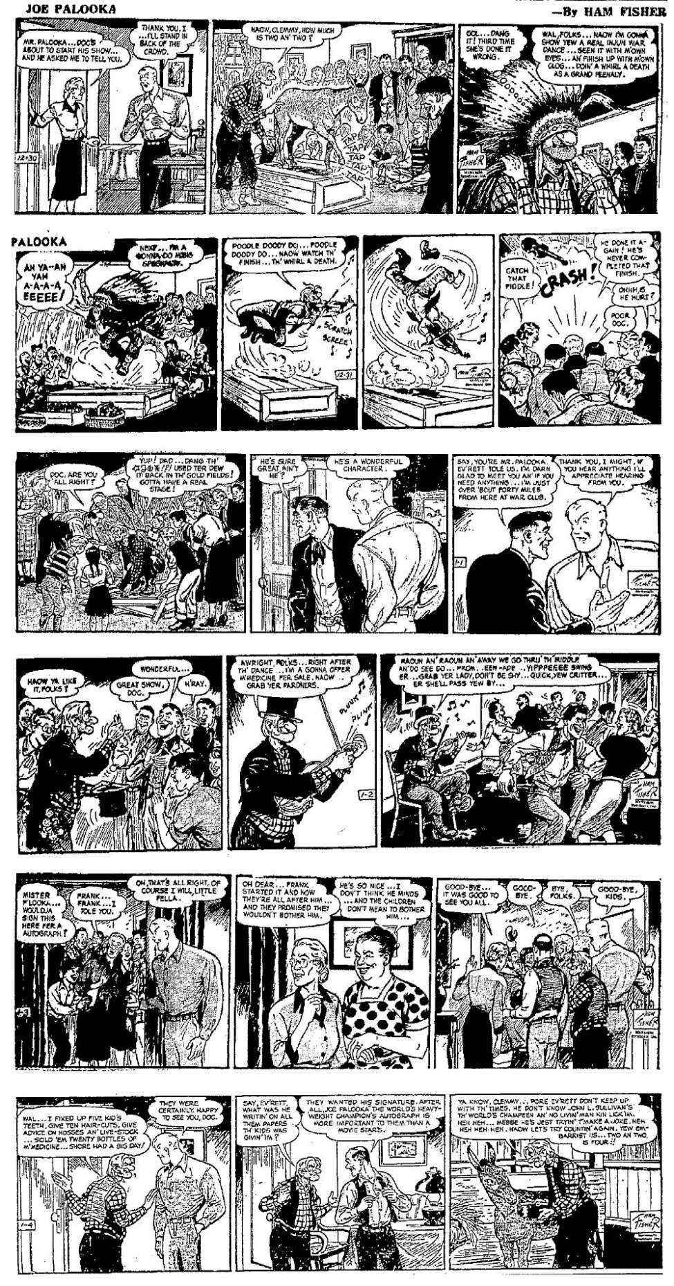 Comic Book Cover For Joe Palooka 1947