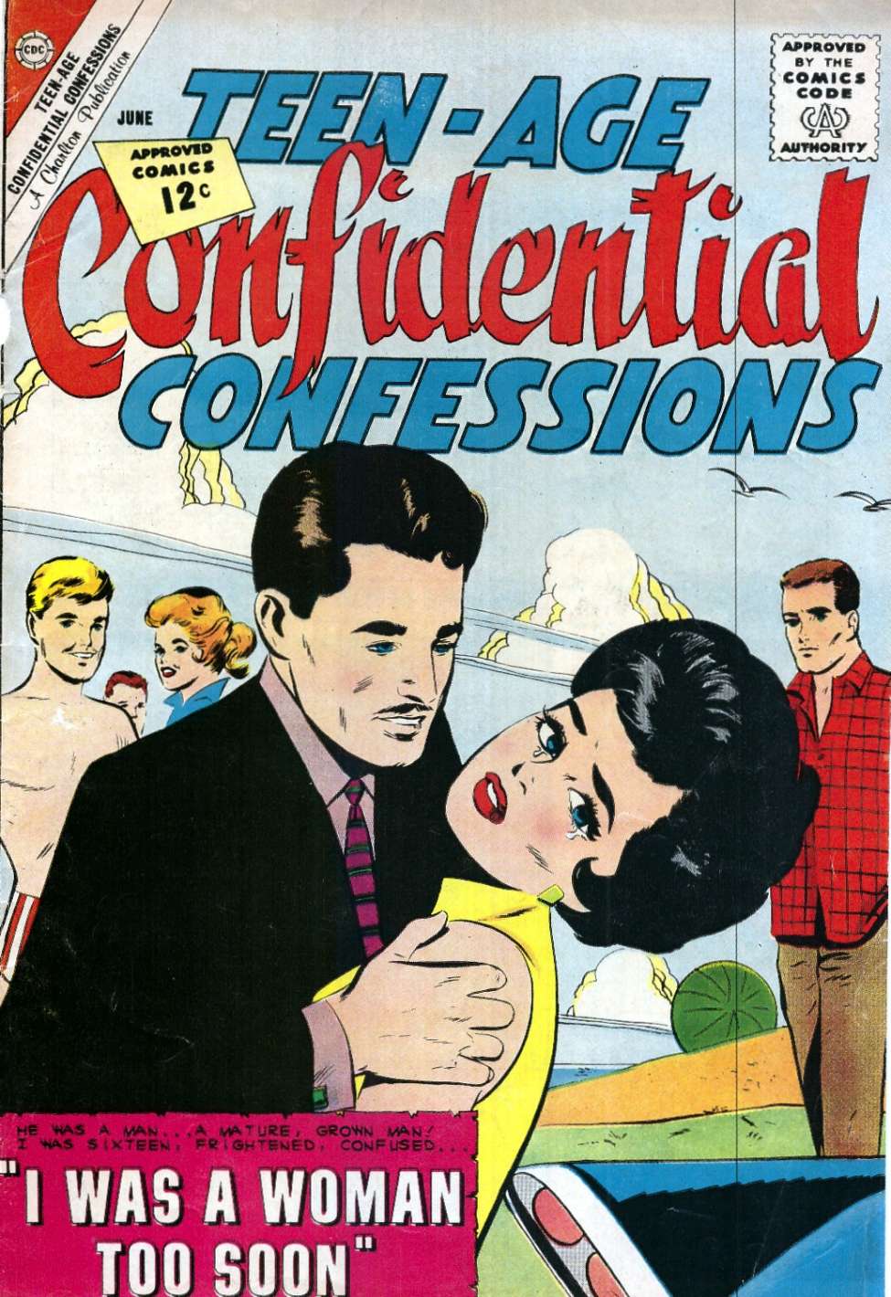 Comic Book Cover For Teen-Age Confidential Confessions 12