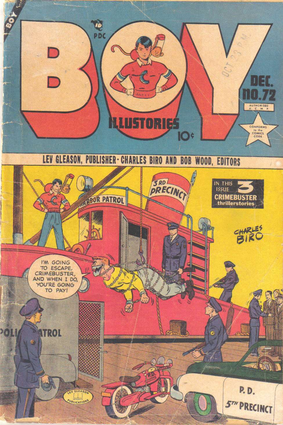 Comic Book Cover For Boy Comics 72