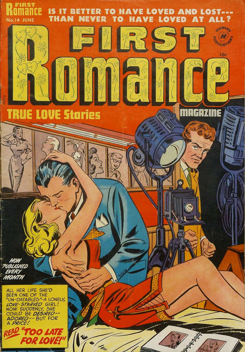 Comic Book Cover For First Romance Magazine 14