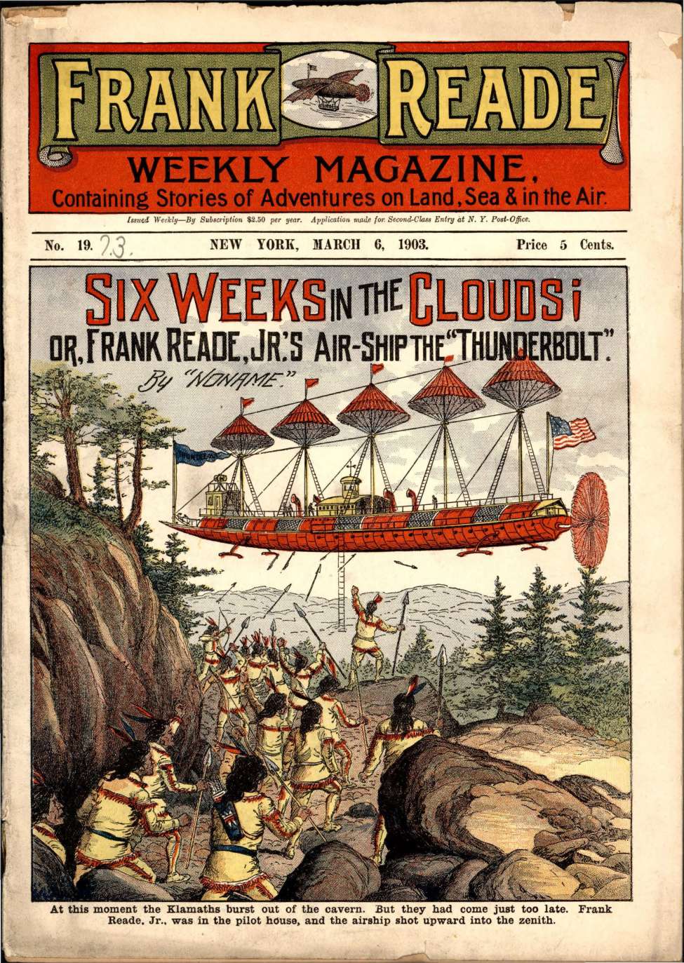 Book Cover For v1 19 - Six weeks in the Clouds
